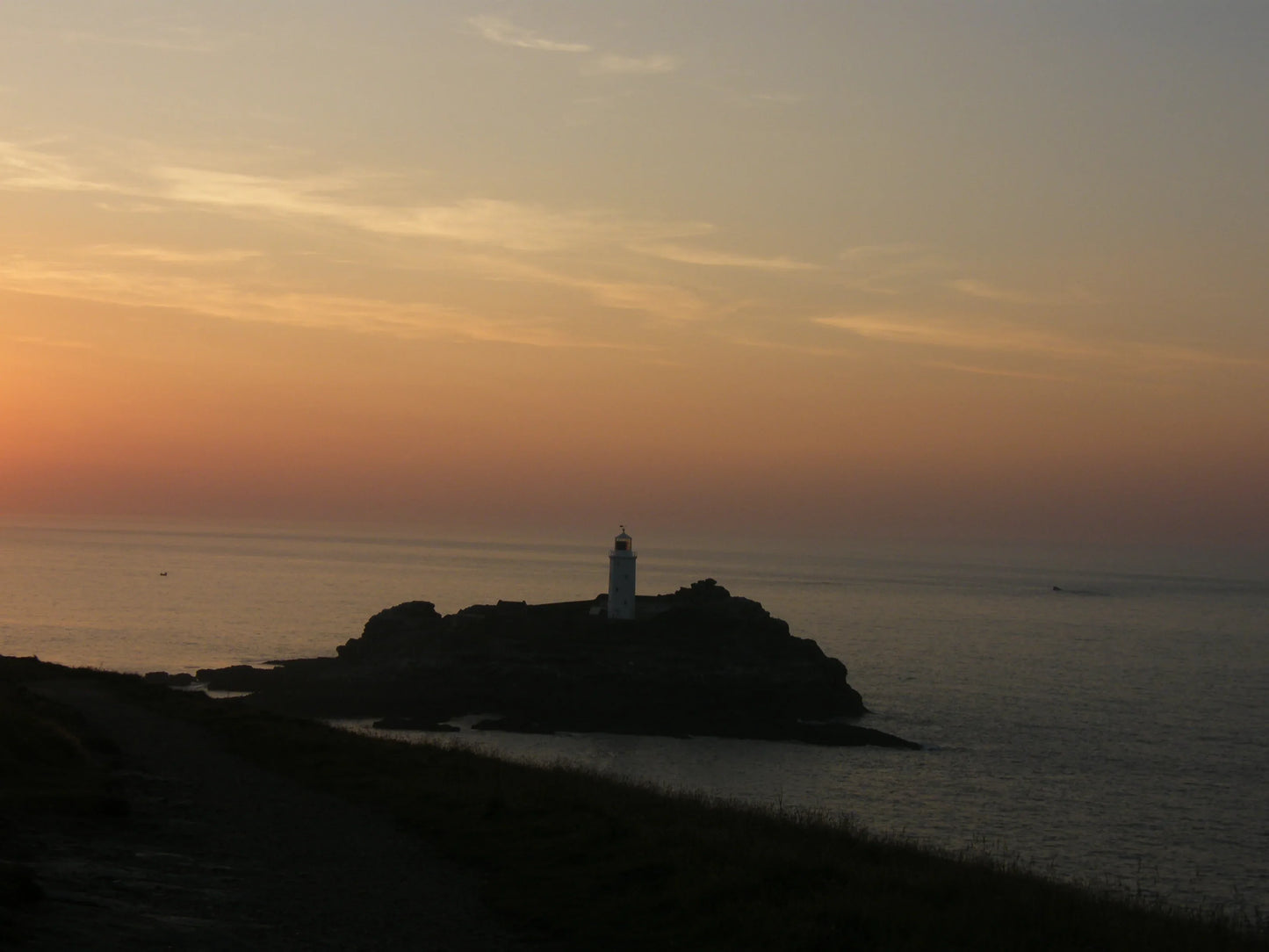 Godrevy Lighthouse St Ives Bay Cornwall UK
