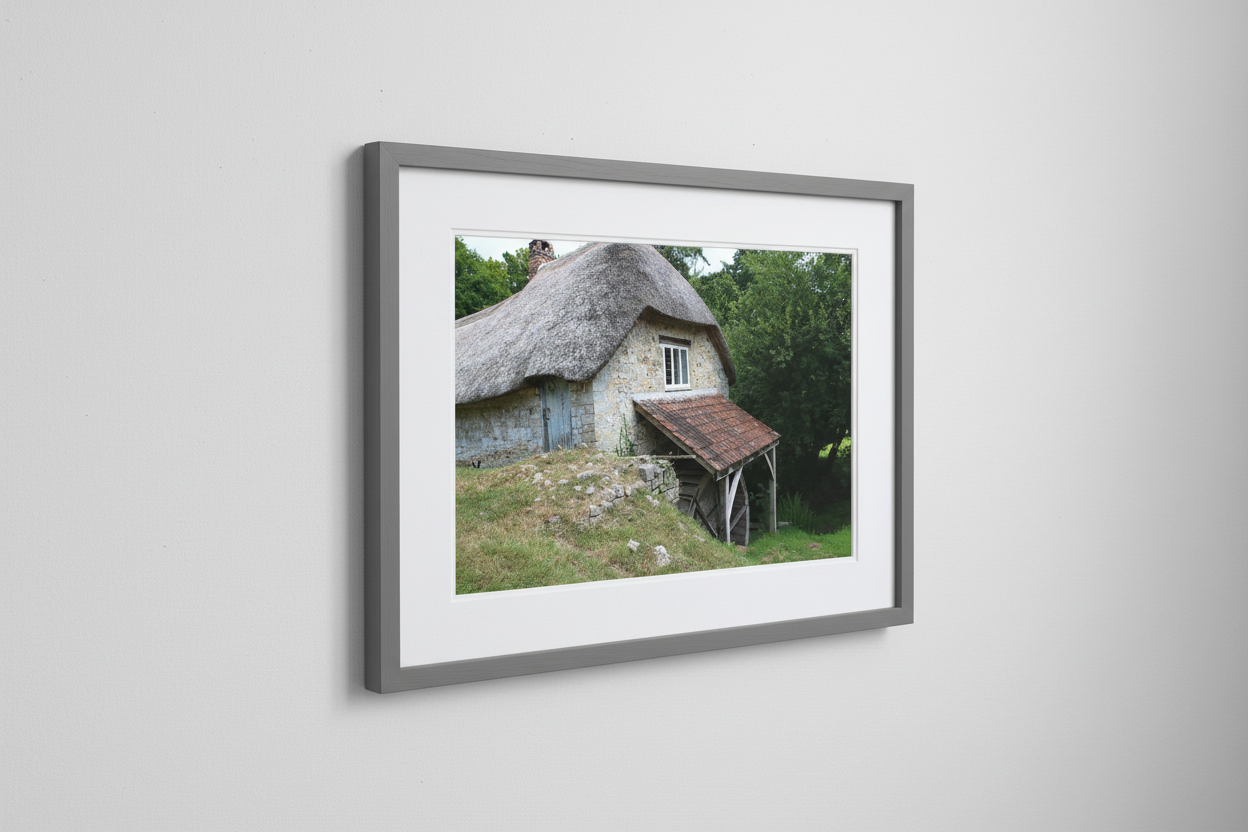 Somerset Thatched Watermill A3 Framed Mockup