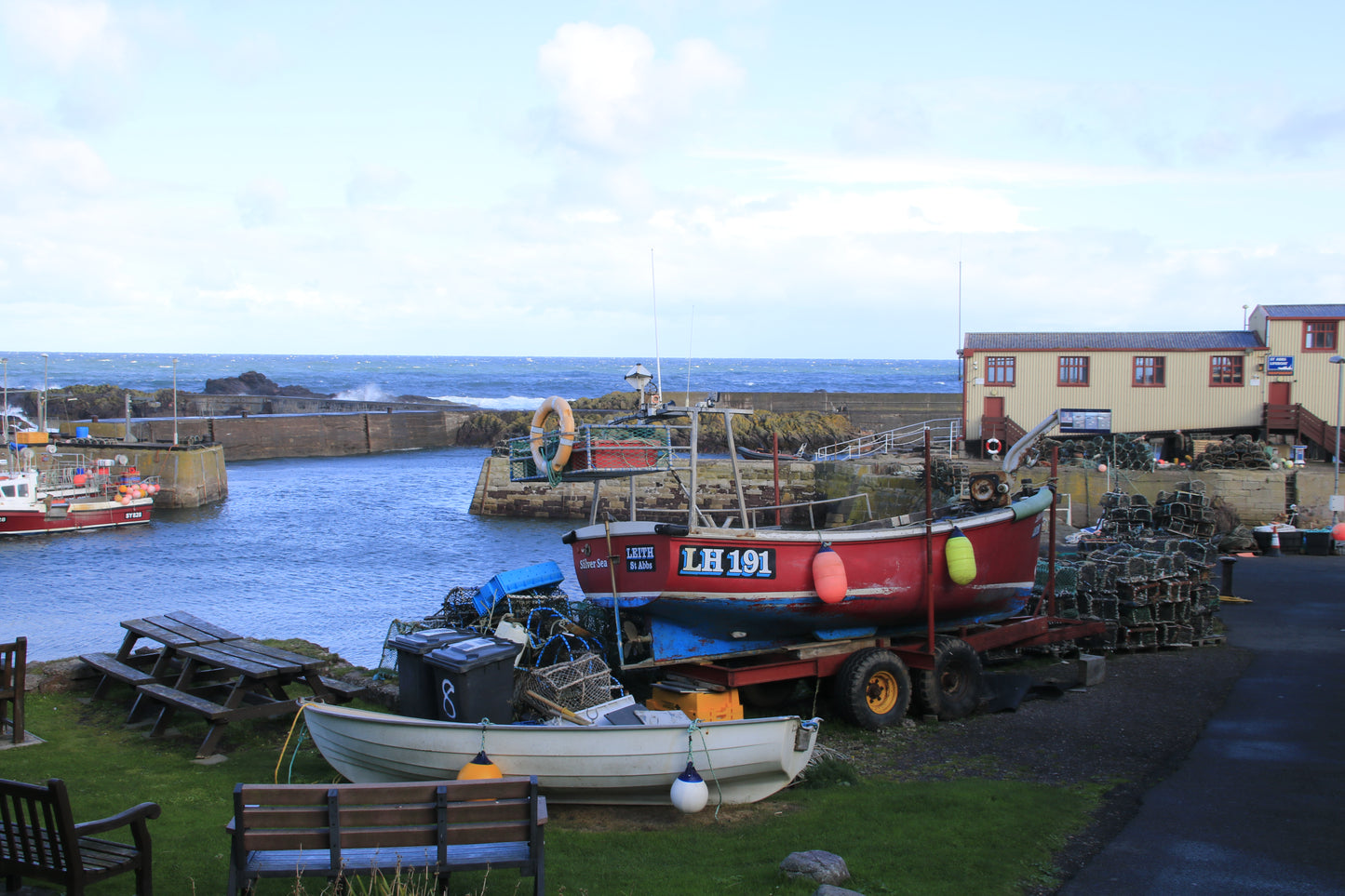 St Abbs Harbour Scottish Borders Scotland UK