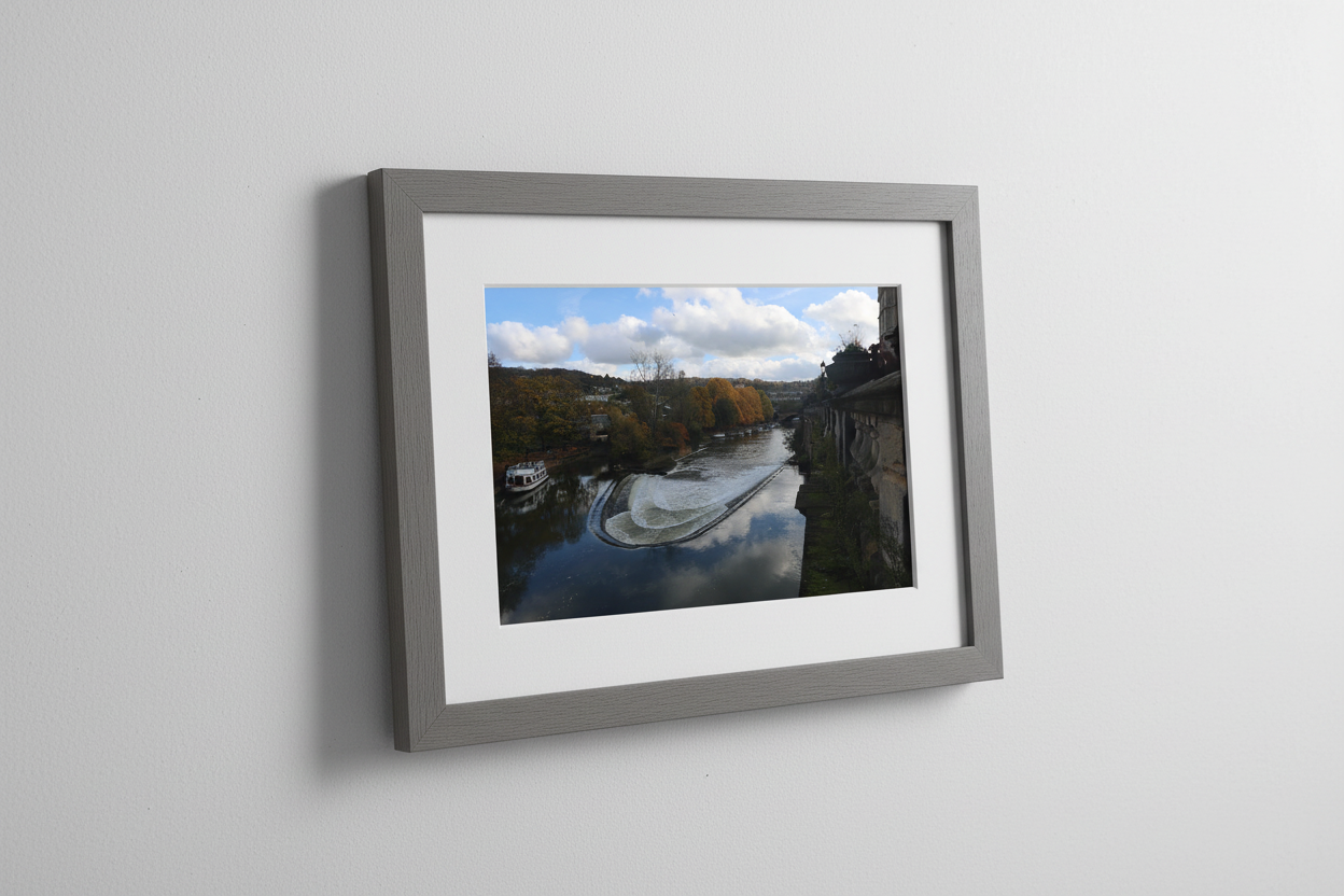Bath Weir and River Framed Print