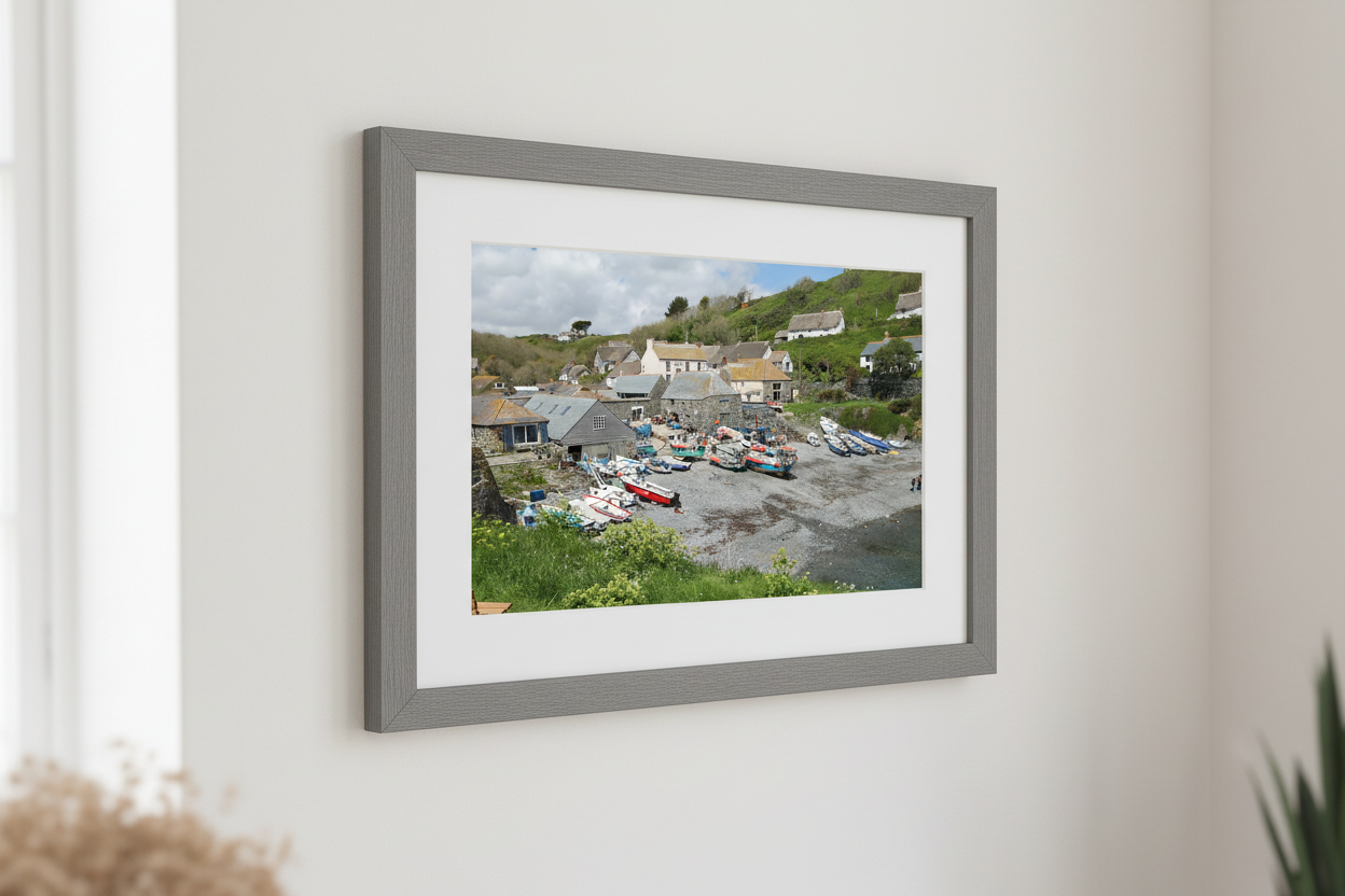 Cadgwith Cove Framed Mockup