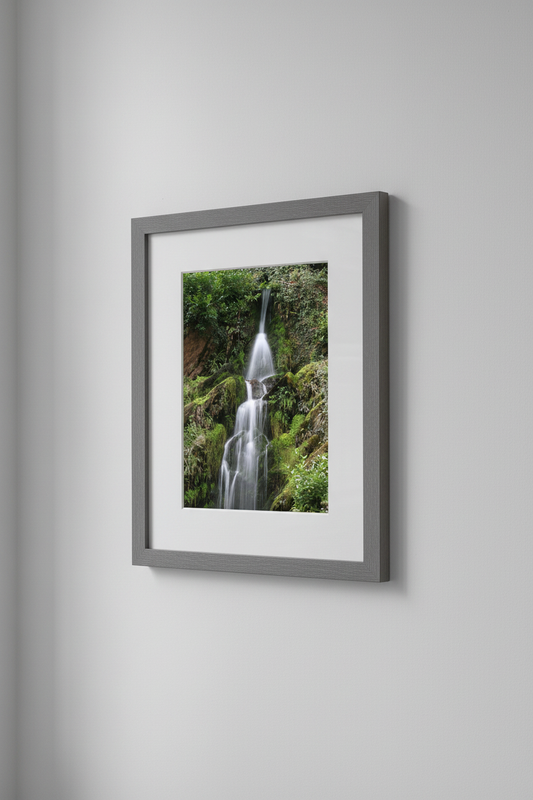 Hestercombe Gardens Waterfall Framed Mockup
