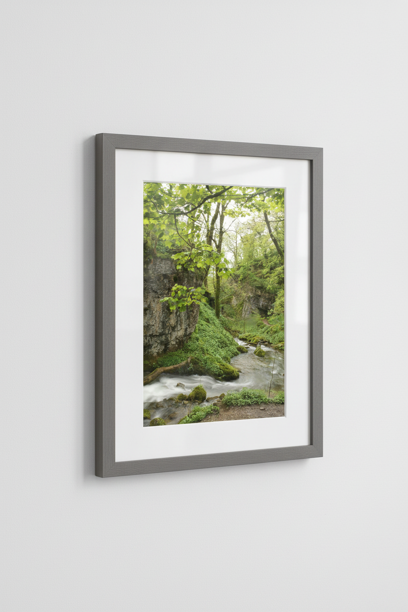 Janet's Foss Limestone Gorge Framed Mockup