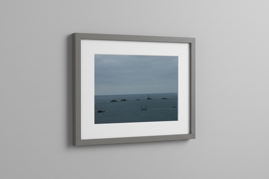 Longships Lighthouse Framed Mockup