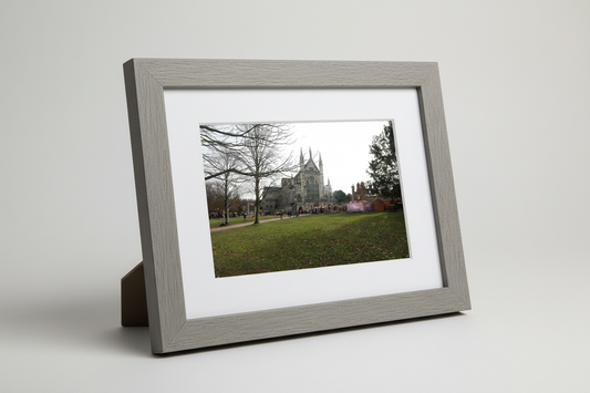 Salisbury Cathedral Christmas Market Framed Print